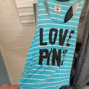Oversized pink Victoria secret racerback tank